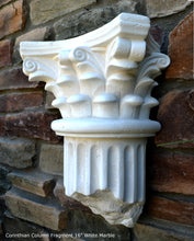 Load image into Gallery viewer, Roman Greek Wall Corinthian Column plaque Fragment relief www.Neo-Mfg.com 16&quot; each
