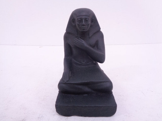 Egyptian Scribe seated sitting statue Sculpture 6.5