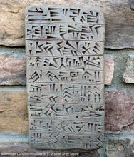 Load image into Gallery viewer, Sumerian Cuneiform tablet Sculptural wall relief plaque www.Neo-Mfg.com 8.5&quot; g8
