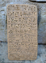 Load image into Gallery viewer, Sumerian Cuneiform tablet Sculptural wall relief plaque www.Neo-Mfg.com 8.5&quot; g8
