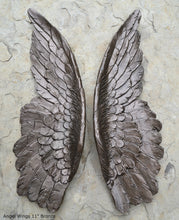 Load image into Gallery viewer, Angel Wings Aged wall sculpture statue plaque www.Neo-Mfg.com 11&quot; p6
