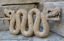 Load image into Gallery viewer, History Aztec Double Headed Serpent Maya Artifact Carved Sculpture Statue 16.25&quot; www.Neo-Mfg.com
