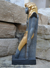 Load image into Gallery viewer, History Egyptian Ramesses Ramses III Standard-Bearer of Amun-Re Sculpture Statue 13&quot; www.Neo-Mfg.com Museum Replica Grand size

