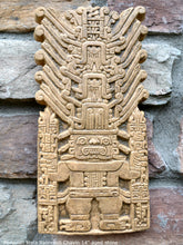 Load image into Gallery viewer, Incan Peruvian stela Raimondi Chavín Sculptural wall relief plaque 10&quot; www.Neo-Mfg.com home decor j9
