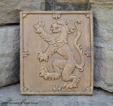 Load image into Gallery viewer, Animal LION Rampant Lowenbrau sculpture wall Plaque www.Neo-Mfg.com 6&quot;
