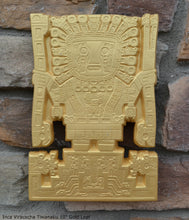 Load image into Gallery viewer, Inca Viracocha Tiwanaku Gateway sun Sculptural wall relief plaque 10&quot; www.Neo-Mfg.com home decor d19
