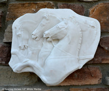 Load image into Gallery viewer, Roman Greek Rearing Horses Sculpture Statue plaque www.Neo-Mfg.com 12&quot; home decor
