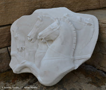 Load image into Gallery viewer, Roman Greek Rearing Horses Sculpture Statue plaque www.Neo-Mfg.com 12&quot; home decor
