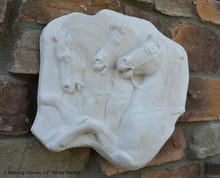 Load image into Gallery viewer, Roman Greek Rearing Horses Sculpture Statue plaque www.Neo-Mfg.com 12&quot; home decor
