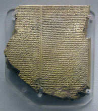 Load image into Gallery viewer, History EPIC OF GILGAMESH Pre-Biblical Deluge flood Story museum replica cuneiform tablet Sculpture 6&quot; www.Neo-Mfg.com home decor
