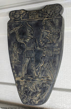 Load image into Gallery viewer, History Egyptian Palette of Narmer Sculptural wall relief www.Neo-Mfg.com 15&quot;
