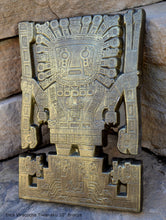 Load image into Gallery viewer, Inca Viracocha Tiwanaku Gateway sun Sculptural wall relief plaque 10&quot; www.Neo-Mfg.com home decor d19
