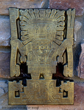 Load image into Gallery viewer, Inca Viracocha Tiwanaku Gateway sun Sculptural wall relief plaque 10&quot; www.Neo-Mfg.com home decor d19
