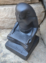 Load image into Gallery viewer, Egyptian Scribe Lay seated sitting statue Sculpture 7&quot; www.Neo-Mfg.com museum reproduction
