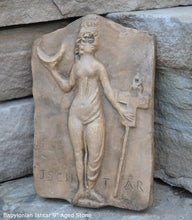 Load image into Gallery viewer, Babylonian Ishtar mythology goddess of love, eroticism, war, wall plaque relief statue sculpture 9&quot; www.Neo-Mfg.com Museum reproduction g4
