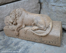 Load image into Gallery viewer, Lion of Lucerne Sculpture Statue 8&quot; long www.Neo-Mfg.com home decor
