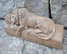 Load image into Gallery viewer, Lion of Lucerne Sculpture Statue 8&quot; long www.Neo-Mfg.com home decor
