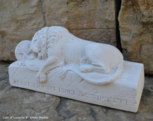 Load image into Gallery viewer, Lion of Lucerne Sculpture Statue 8&quot; long www.Neo-Mfg.com home decor
