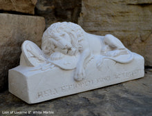 Load image into Gallery viewer, Lion of Lucerne Sculpture Statue 8&quot; long www.Neo-Mfg.com home decor
