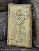 Load image into Gallery viewer, Persian Cyrus the Great with a Hemhem crown king sculpture wall plaque 6&quot; www.neo-mfg.com 3*
