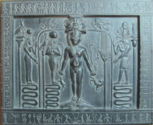 Load image into Gallery viewer, History Egyptian Metternich Stele Magic Stela Sculptural wall relief www.Neo-Mfg.com 8.25&quot; g11
