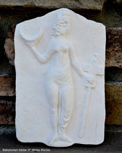 Load image into Gallery viewer, Babylonian Ishtar mythology goddess of love, eroticism, war, wall plaque relief statue sculpture 9&quot; www.Neo-Mfg.com Museum reproduction g4
