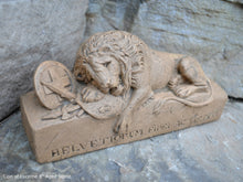 Load image into Gallery viewer, Lion of Lucerne Sculpture Statue 8&quot; long www.Neo-Mfg.com home decor
