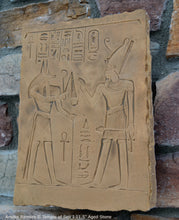 Load image into Gallery viewer, Egyptian Anubis Ramses II Temple of Seti I, Abydos wall plaque art Sculpture 11.5&quot; www.Neo-Mfg.com
