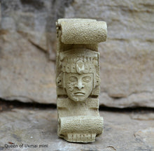 Load image into Gallery viewer, Aztec Mayan Queen of Uxmal Architectural element bust Sculpture 4&quot; www.Neo-Mfg.com home decor
