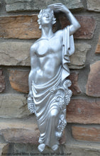 Load image into Gallery viewer, Roman Greek Wine Bearer Figure Sculptural Wall relief www.Neo-Mfg.com 18&quot; tall
