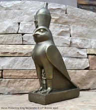 Load image into Gallery viewer, History Egyptian Horus Protecting King Nectanebo II www.Neo-Mfg.com 17&quot; Home decor Rare
