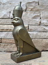 Load image into Gallery viewer, History Egyptian Horus Protecting King Nectanebo II www.Neo-Mfg.com 17&quot; Home decor Rare
