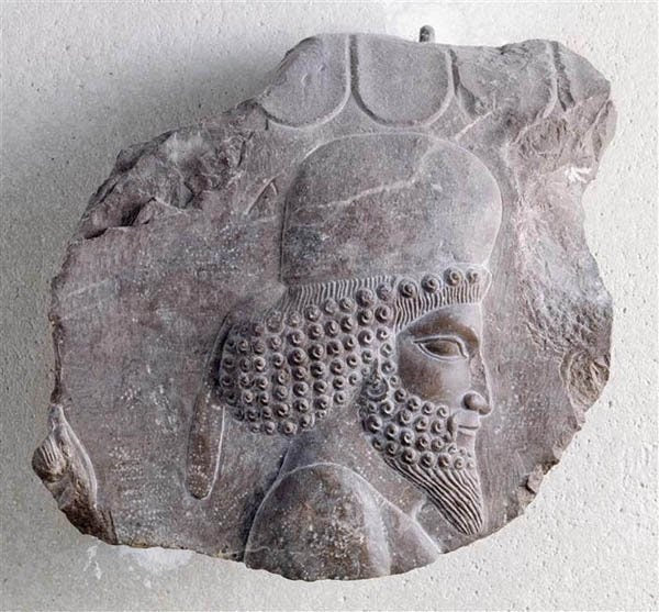 Assyrian Relief head of a Mede nobleman Persian Persepolis wall plaque art Sculpture 10