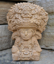 Load image into Gallery viewer, History Aztec Maya Mesoamerica God of Corn Zapotec Deity Vessel Sculpture Statue www.Neo-Mfg.com 8&quot;
