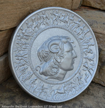 Load image into Gallery viewer, Roman Greek Alexander the Great Lysimachos Sculptural Wall relief plaque www.Neo-Mfg.com 12&quot; c12
