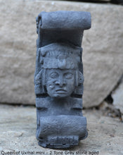 Load image into Gallery viewer, Aztec Mayan Queen of Uxmal Architectural element bust Sculpture 4&quot; www.Neo-Mfg.com home decor
