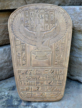 Load image into Gallery viewer, History Egyptian Maat Isis Stela Plaque Coffin Artifact Sculpture 11&quot; www.Neo-Mfg.com home decor g19 j32
