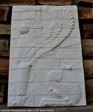 Load image into Gallery viewer, Assyrian Mesopotamian Winged sphinx palace of Darius the Great at Susa wall plaque art Sculpture 19&quot; www.Neo-Mfg.com Museum reproduction
