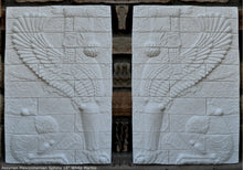 Load image into Gallery viewer, Assyrian Mesopotamian Winged sphinx palace of Darius the Great at Susa wall plaque art Sculpture 19&quot; www.Neo-Mfg.com Museum reproduction
