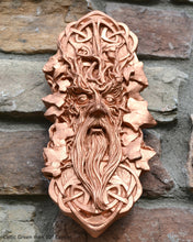 Load image into Gallery viewer, Nature Greenman Celtic Green man wall relief www.Neo-Mfg.com 10&quot; j17
