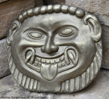 Load image into Gallery viewer, Roman Greek Medusa Gorgon face Sculptural wall relief plaque www.Neo-Mfg.com 10&quot; n10
