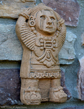 Load image into Gallery viewer, History Aztec Maya Mesoamerica Zapotec Xipe Totec Deity Sculpture Statue wall plaque www.Neo-Mfg.com 8&quot; museum replica k36
