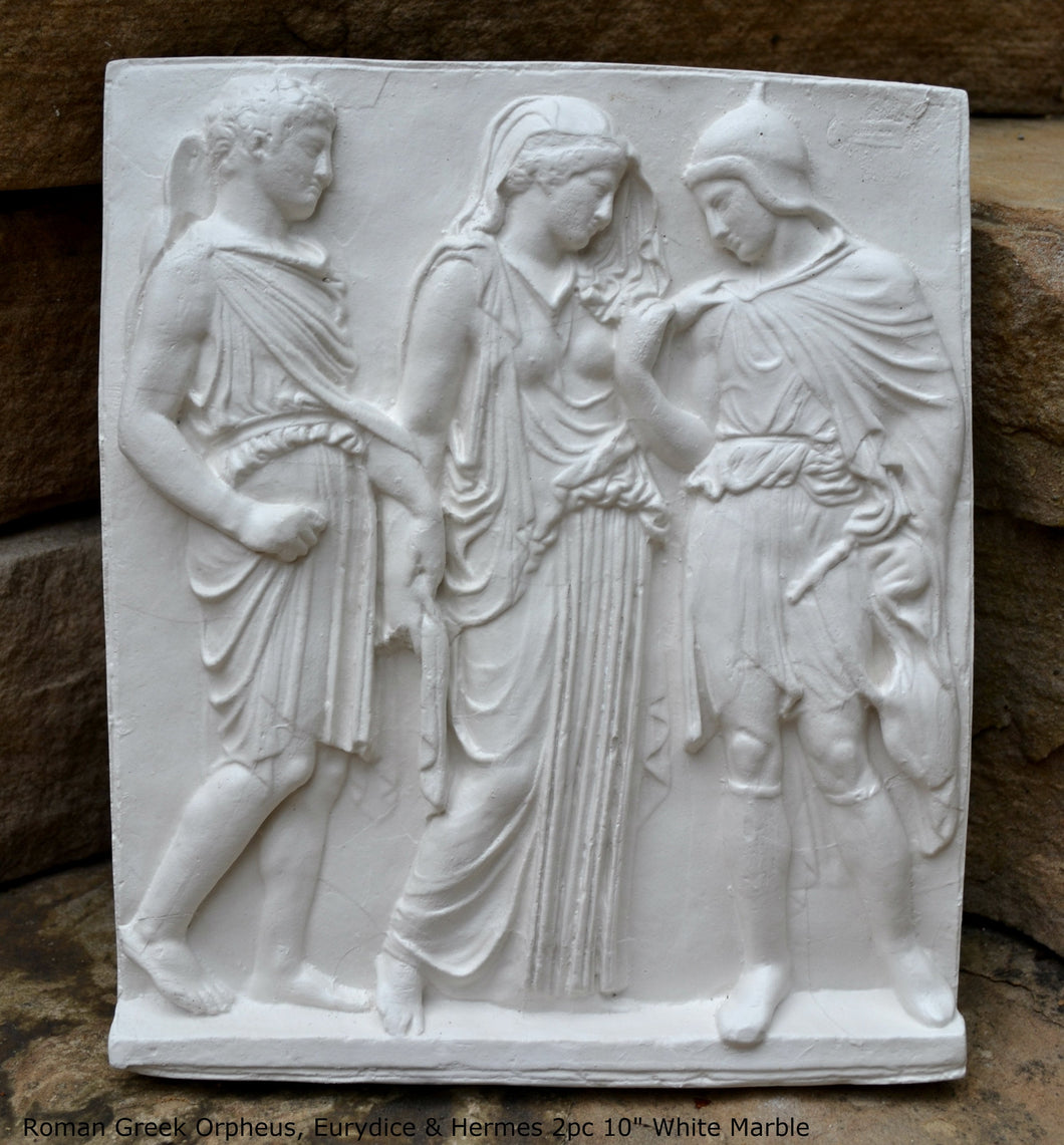 Roman Greek Orpheus, Eurydice and Hermes Figure Sculptural Wall frieze plaque Fragment www.Neo-Mfg.com 10