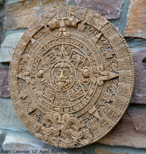 Load image into Gallery viewer, History MAYAN AZTEC CALENDAR Sculptural wall relief plaque 12&quot; www.Neo-Mfg.com c5
