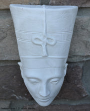 Load image into Gallery viewer, History Egyptian Nefertiti bust Fragment Sculptural wall relief plaque www.Neo-Mfg.com 7.5&quot;
