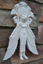 Load image into Gallery viewer, Egyptian Sekhmet winged Sculptural Wall frieze plaque relief www.Neo-Mfg.com 11&quot;
