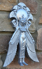 Load image into Gallery viewer, Egyptian Sekhmet winged Sculptural Wall frieze plaque relief www.Neo-Mfg.com 11&quot;
