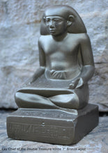 Load image into Gallery viewer, Egyptian Scribe Lay seated sitting statue Sculpture 7&quot; www.Neo-Mfg.com museum reproduction
