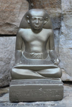 Load image into Gallery viewer, Egyptian Scribe Lay seated sitting statue Sculpture 7&quot; www.Neo-Mfg.com museum reproduction
