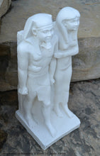 Load image into Gallery viewer, History Egyptian King Menkaura Mycerinus &amp; queen Statue Sculpture 16&quot; www.Neo-Mfg.com home decor Museum reproduction
